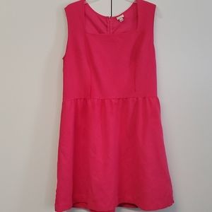 Plus size hot pink dress